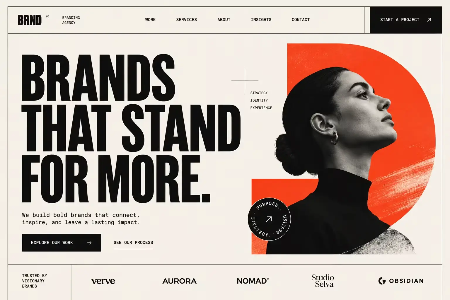 Horizon — Web landing experience, a UI mockup made with Lateron